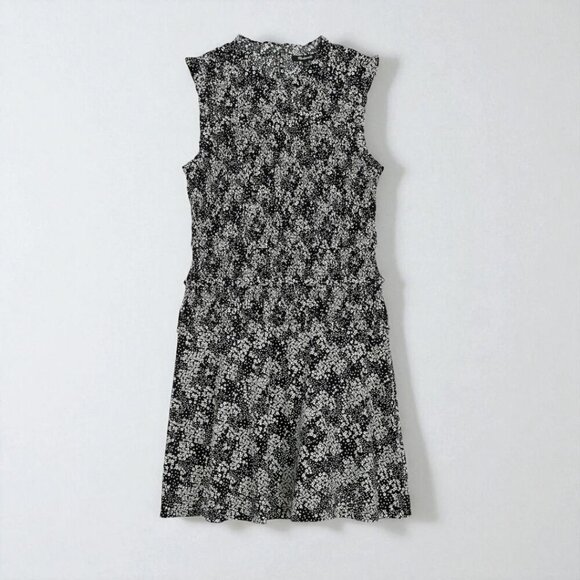 Madewell Smocked Crewneck Mini Dress in Floral Size 0 - Picture 4 of 11